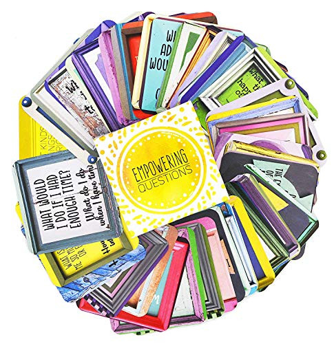 Empowering Questions Cards - 52 Cards for Mindfulness & Meditation, Writing, or Any Other Empowering Process - The Original Deck