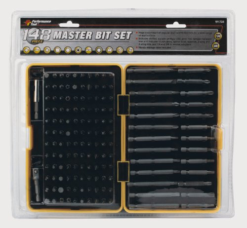 Performance Tool W1725 148-Piece Master Bit Set