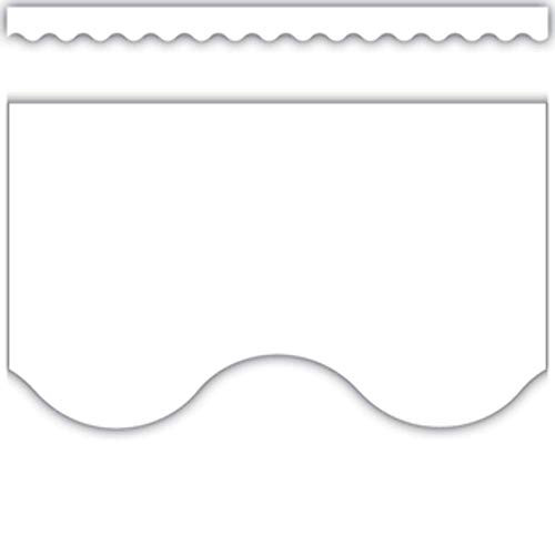 Teacher Created Resources White Scalloped Border Trim (5595)