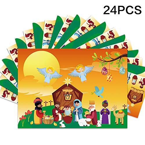 GTN Tech Easter Decorations Stickers for Kids - Make an Easter He Lives Scenes - Bible School Classroom Party Favors Supplies Activity GTN Tech Easter Decorations Stickers for Kids - Make an Easter He Lives Scenes - Bible School Classroom Party Favors Supplies Activity