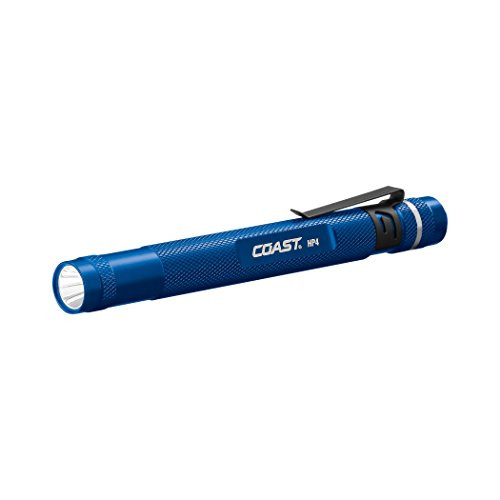 COAST HP4 100 Lumen LED Penlight with Adjustable Pocket Clip, Blue, Batteries Included