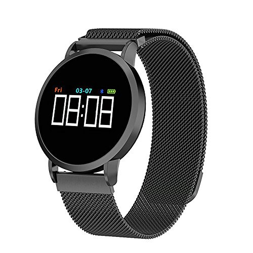 Fitness Tracker Activity Tracker with Heart Rate Monitor Watch, Bluetooth IP67 Waterproof Smart Wristband Counter Watch Pedometer Sleep Monitor with Adjustable Smart Bracelet for Kids Women Men