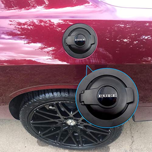 For Dodge Challenger Fuel Door, Fuel Filler Black Gas Cap For 2008-2019 Challenger, Gas Cover 68250120AA