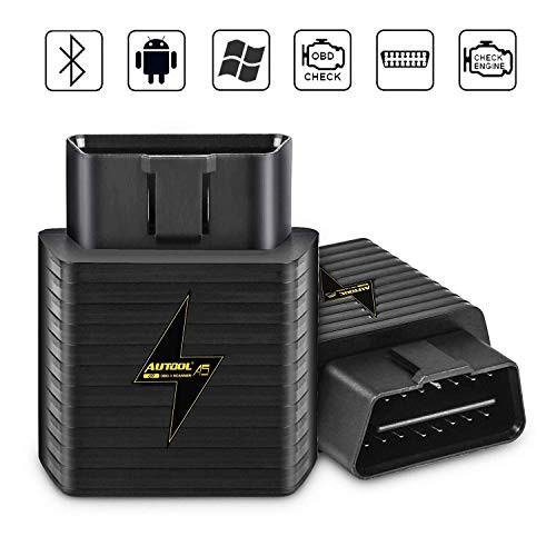 AUTOOL OBD2 Scanner Bluetooth 4.0 ELM 327, Car Diagnostic Scanners OBDII Scan Tool for Android Windows, Check Engine Light Code Reader, Work App in CarDoc, Torque