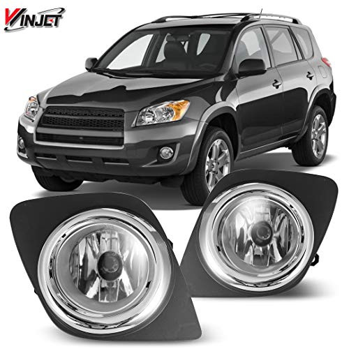 Winjet OEM Series for [2009 2010 2011 2012 Toyota RAV4] Driving Fog Lights + Switch + Wiring Kit