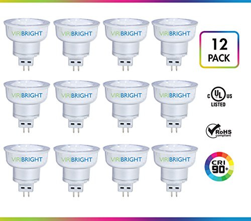 Viribright MR16 LED Light Bulbs with GU5.3 Base 35W Equivalent Halogen Replacement, Warm White 2700K, 4W Spotlight with 312 Lumen 12 Pack Viribright MR16 LED Light Bulbs with GU5.3 Base 35W Equivalent Halogen Replacement, Warm White 2700K, 4W Spotlight with 312 Lumen 12 Pack