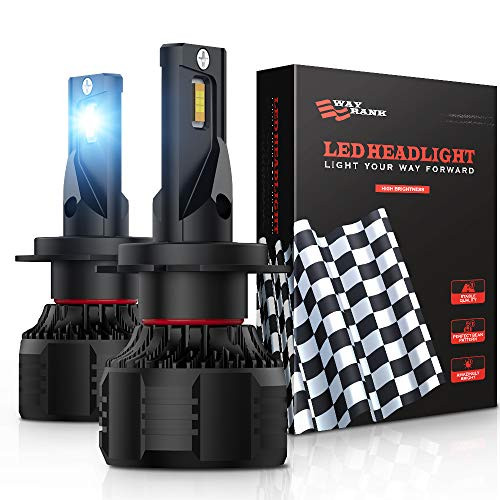 WAYRANK H7 LED Headlight Bulb 16000 Lumens 90W 6000K Cool White Conversion Kit