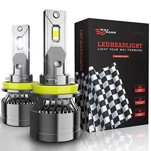 WAYRANK H11 LED Headlight Bulb H8 H9 120W 20000LM 6000K Cool White CSP Chips Conversion Bulbs Kit WAYRANK H11 LED Headlight Bulb H8 H9 120W 20000LM 6000K Cool White CSP Chips Conversion Bulbs Kit