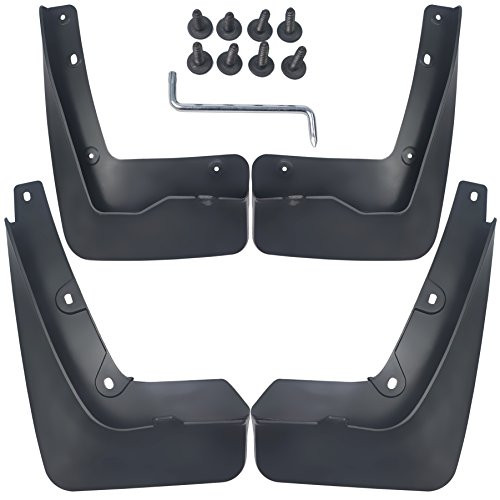 biosp Front & Rear Molded Splash Guard Fender Mud Flaps Cover PP Fits BMW X1 2016 2017 2018