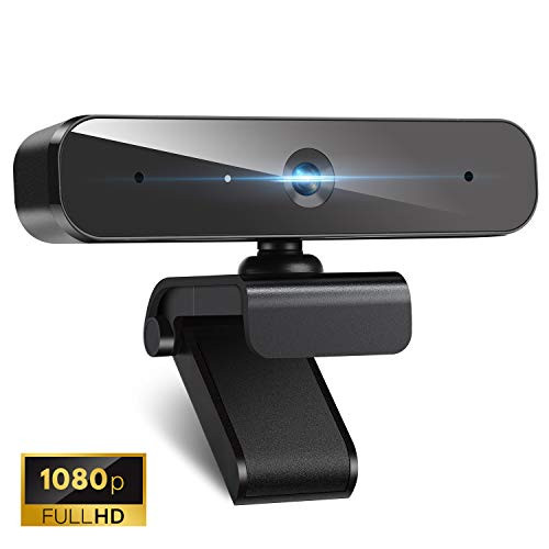 1080P Webcam with Microphone, Walfront USB 2.0 Desktop Laptop Computer Web Camera, Plug and Play, for Windows Mac OS, for Video Streaming, Conference, Online Classes (Black)