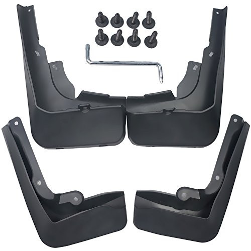 biosp Front & Rear Molded Splash Guard Fender Mud Flaps Cover PP Fits BMW 5 Series Sedan 2017 2018