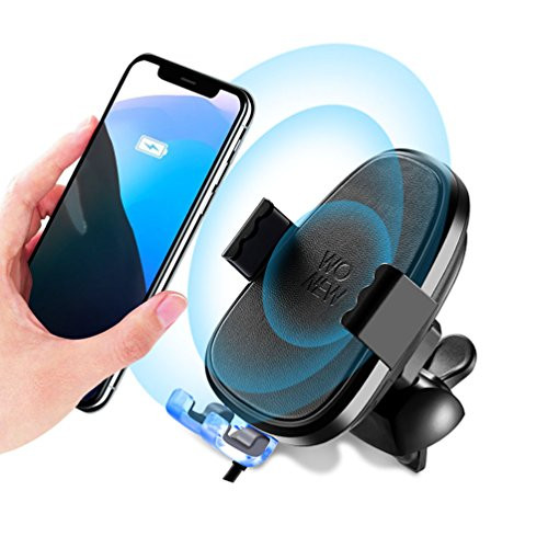 Wireless Fast Car Charger, One Touch Qi Fast Wireless Charge Car Mount for iPhone X 8/8 Plus & Fast Charge for Samsung Galaxy S9 S9 Plus S8 S7/S7 Edge Note 8/5, Compatible with All Qi-Enabled Wireless Fast Car Charger, One Touch Qi Fast Wireless Charge Car Mount for iPhone X 8/8 Plus & Fast Charge for Samsung Galaxy S9 S9 Plus S8 S7/S7 Edge Note 8/5, Compatible with All Qi-Enabled