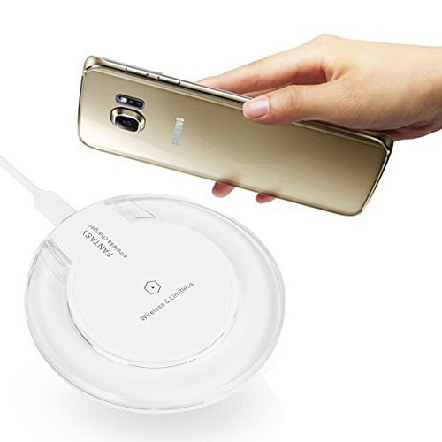 Wireless Charger, AICase Ultra-Slim Qi Wireless Charging Pad for Samsung s9/s9 Plus/Note 8/S8/S8+/S7/S7 Edge/, iPhone x/8/8Plus,Nexus 7/6/5, Nokia Lumia 920, All Qi-Enabled Devices (White)