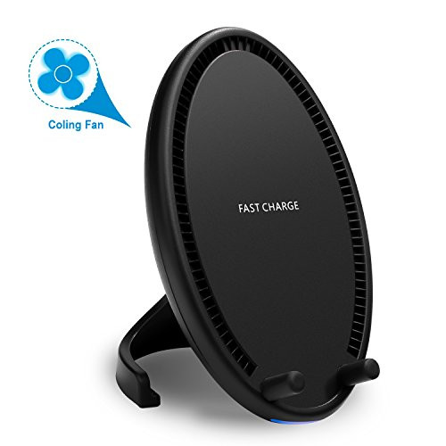 Wenkpie iPhone X Wireless Charger, Fast Wireless Charging Pad Stand (NO AC Adapter) for Galaxy Note 8 S8 S8 Plus S7 Edge S7 S6 Edge Plus Note 5, Standard Charge for iPhone X iPhone 8 iPhone 8 Plus