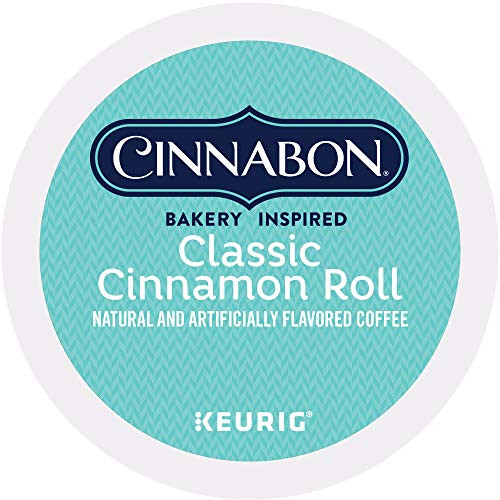 Cinnabon Classic Cinnamon Roll, Single-Serve Keurig K-Cup Pods, Flavored Coffee, 48 Count