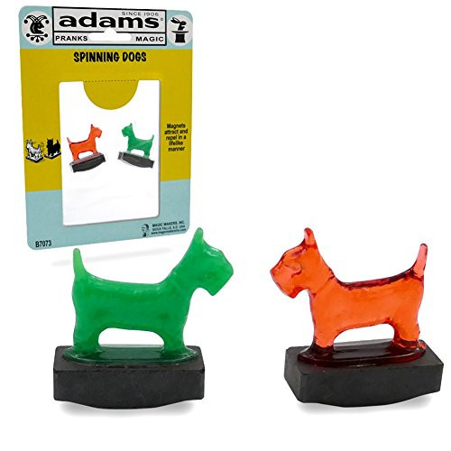 Adams Pranks and Magic - Spinning Dogs - Classic Novelty Magic Toy