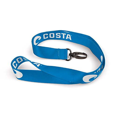 Costa Del Mar Lanyard Logo, Blue/White