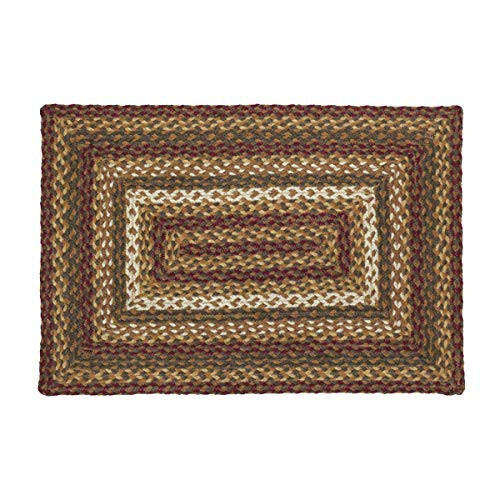 VHC Brands 10720 Rustic & Lodge Flooring-Tea Cabin Green Jute Rug, 20 x 30, Non-Stenciled