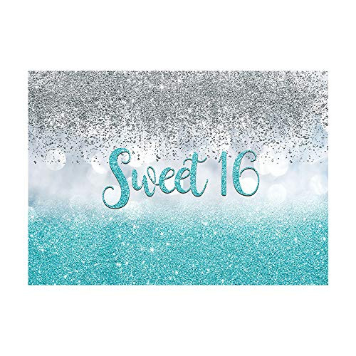 Allenjoy Sweet 16 Silver Blue Bokeh Glitter Backdrop 7x5ft for Girls Happy 16th Birthday Party Decorations Banner Vinyl Photography Photo Booths Studio Props Supplies Photo Background Allenjoy Sweet 16 Silver Blue Bokeh Glitter Backdrop 7x5ft for Girls Happy 16th Birthday Party Decorations Banner Vinyl Photography Photo Booths Studio Props Supplies Photo Background