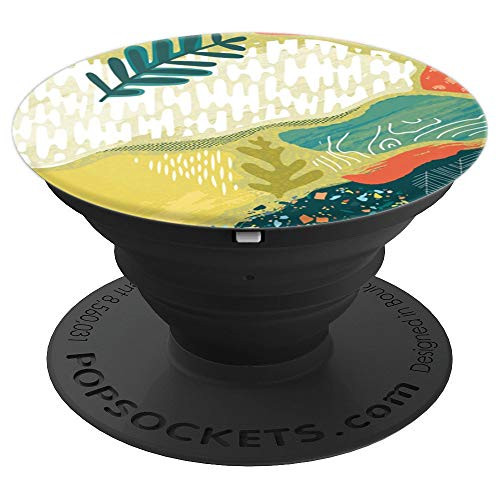 Sassy Southern Charm & Grace Whimsical & Fun Yellow & Aqua Nature Elements Pattern on Black PopSocke PopSockets Grip and Stand for Phones and Tablets Sassy Southern Charm & Grace Whimsical & Fun Yellow & Aqua Nature Elements Pattern on Black PopSocke PopSockets Grip and Stand for Phones and Tablets