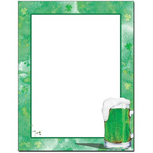 Green Beer Letterhead Laser & Inkjet Printer Paper (25 Sheets)