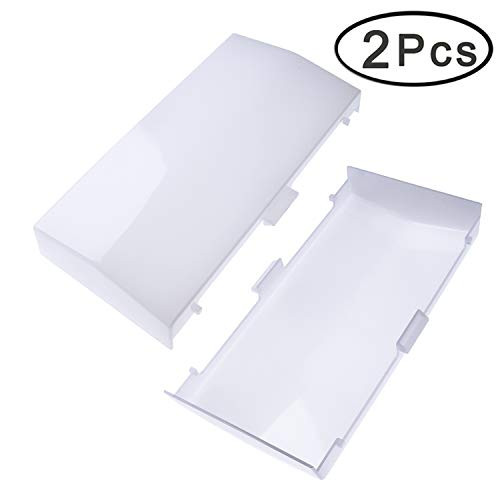 Cykemo 89108000 for Broan Nutone Bathroom Vent Fan Light Lens Cover Fits 763RLN 769RF VF705RCN VF707RCN 770F (2-Pcs)