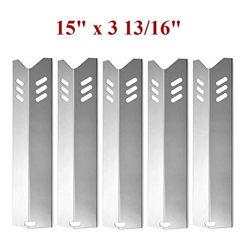 Grill Heat Shields Replacment Parts for Dyna-Glo DGF510SBP, DGF493BNP, Stainless Steel Barbeque Grill Heat Tent Plates for Backyard Grill Replacement Parts BY15-101-001-02, BY13-101-001-13, GBC1460W.
