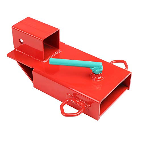 BISupply Clamp Forklift Trailer Hitch Receiver for 2 Inch Receivers - Pallet Fork Trailer Hitch Forklift Hitch Adapter