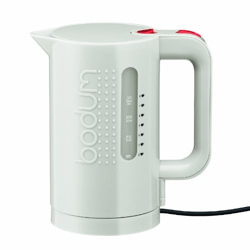 Bodum Bistro Electric Water Kettle, 34 Ounce, White