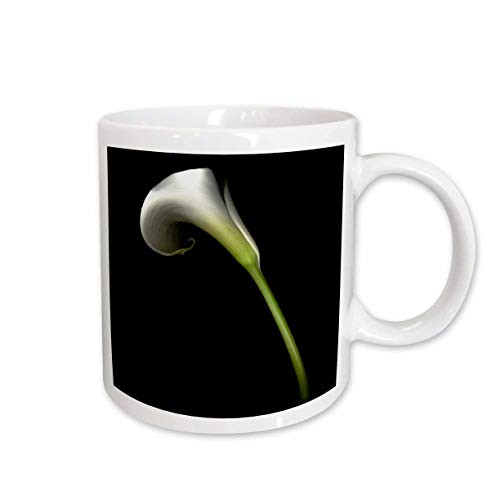 3dRose White Calla Lily Ceramic Mug, 11-Ounce