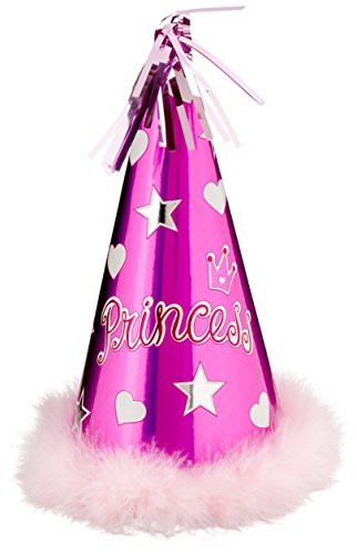amscan Princess Foil Hat w/Marabou | Royalty Collection | Party Accessory