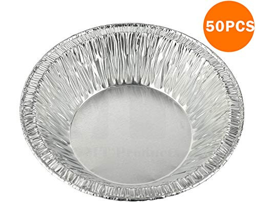 50 Pieces Round Pie Tart Small Tin Foil Pan,Disposable Aluminum Mini Pie Pans for Baking, Cooking Supplies