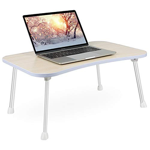 Laptop Bed Tray Table, Lap Desks Bed Trays for Eating and Laptops Stand Lap Table, Portable Standing Table with Foldable Legs, Foldable Lap Tablet Table for Sofa Couch Floor - Medium Size