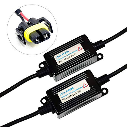 SOCAL-LED 2x H11 H8 5202 LED Decoder Upgraded Strong Canbus Error Code Warning Canceller Anti Flicker Relay Adapter