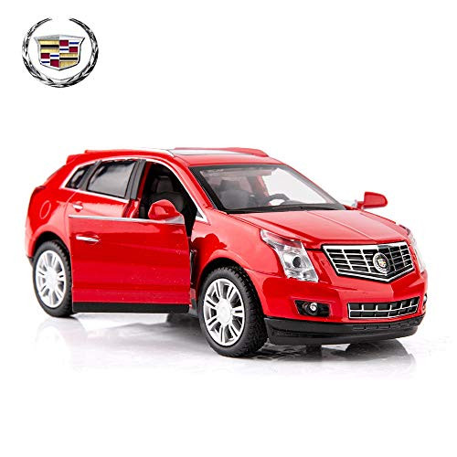 TGRCM-CZ Diecast Model SUV Cars Toy Cars, SRX 1:32 Scale Alloy Pull Back Toy Car with Sound and Light Toy for Girls and Boys Kids Toys (Red)