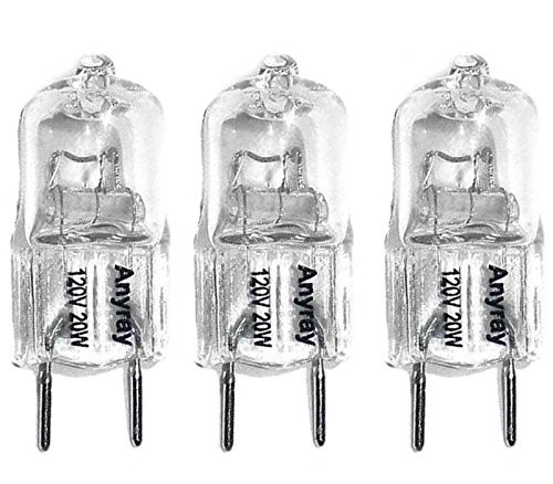 Anyray (3)-Lamps Replacement Light Bulbs 120V 20-Watt for GE Microwave WB36X10213 20W