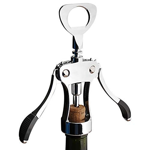 Wing Corkscrew Wine Opener - LOFAM 2018 New Bottle Beer & Red Wine Opener Stainless Steel Handheld Design Waiter Corkscrew Wine Accessories