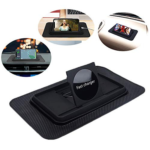 Car Wireless Charger pad, 10W Qi Wireless Charger Phone Holder, Quick Wireless car Charging pad Dashboard for iPhone and Samsung and All Other Qi Enabled Devices Car Wireless Charger pad, 10W Qi Wireless Charger Phone Holder, Quick Wireless car Charging pad Dashboard for iPhone and Samsung and All Other Qi Enabled Devices