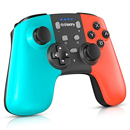 Wireless Controller for Nintendo Switch, Gamory Pro Controller for Switch, Supporting Motion Control, Dual Vibration & Turbo Function, Rechargeable Gamepad for Nintendo Switch/Switch Lite[Upgraded]
