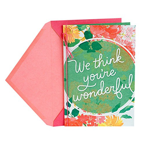 Hallmark Mother's Day Card from All (We Think You're Wonderful) (0629MBC7932)