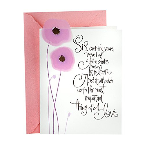 Hallmark Mahogany Mother's Day Card for Sister (Sister Bond) (0499MBC9945)