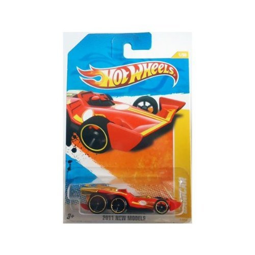 Hot Wheels 2011 New Models #1/50 - Red DANICAR w/flames & gold accents