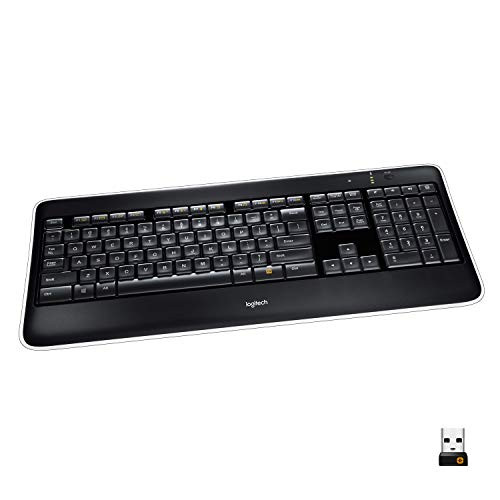 Logitech K800 Wireless Illuminated Keyboard  Backlit Keyboard, Fast-Charging, Dropout-Free 2.4GHz Connection