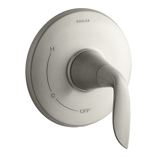 KOHLER K-TS5322-4-BN Refinia(R) Rite-Temp(R) Lever Handle Valve Trim, Vibrant Brushed Nickel
