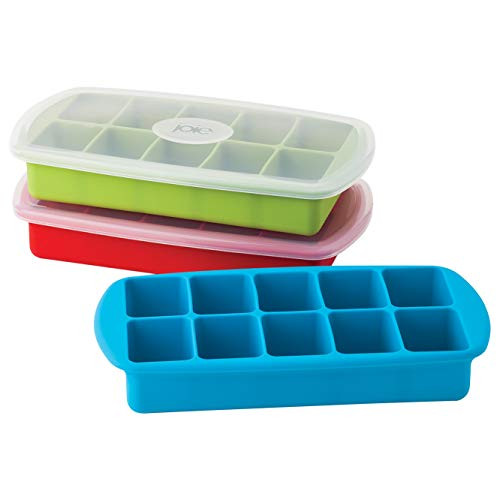 Joie Assorted Colors Silicone 10 Slot Ice Cube Tray