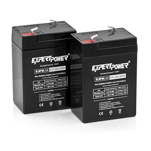 Expertpower Expertpower 6 Volt 4.5 Amp Rechargeable Battery (exp645), 2 Count