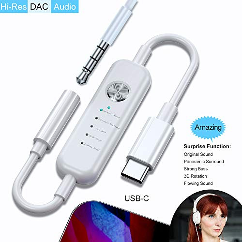 WORDIMA Headphone Amplifier USB C Audio DAC Hi-Res Adapter Converter, Android/Windows/MacOSX System Smartphone Laptop Compatible with iPad Pro New 2018 2019,Google, Samsung More Type-c Device