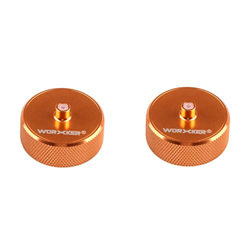 WORKER Mod 2PCS Power Type Aluminum Alloy Flywheel Wheel Modification Kits for Nerf N-Strike Elite Stryfe/Rapidstrike CS-18 Color Orange