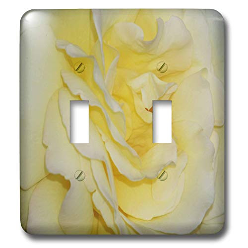 3dRose LLC lsp_14151_2 Yellow Rose, Double Toggle Switch