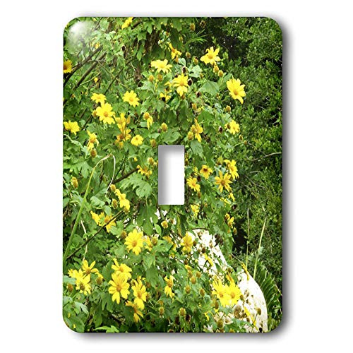 3dRose lsp_35397_1 Yellow Wildflowers Toggle Switch, Multi-Color